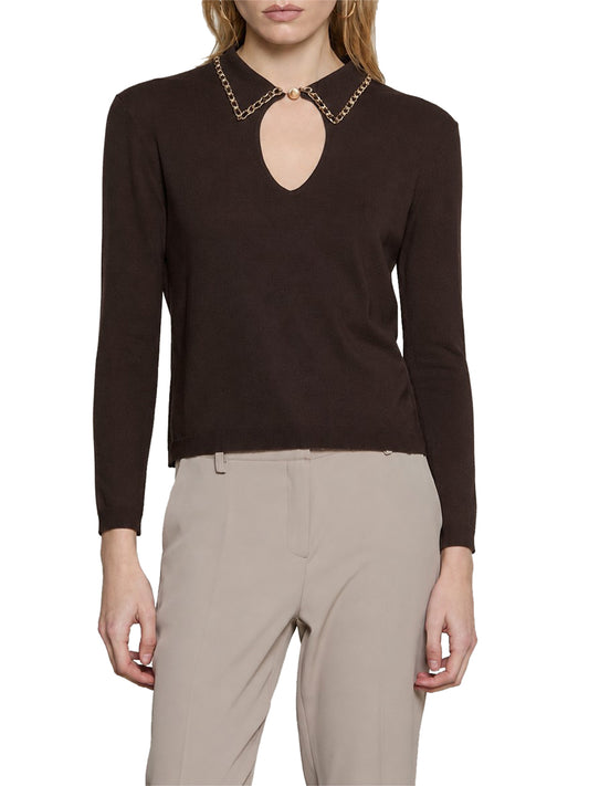 RELISH Relish Maglia Loremy Marrone Chocolate Brown