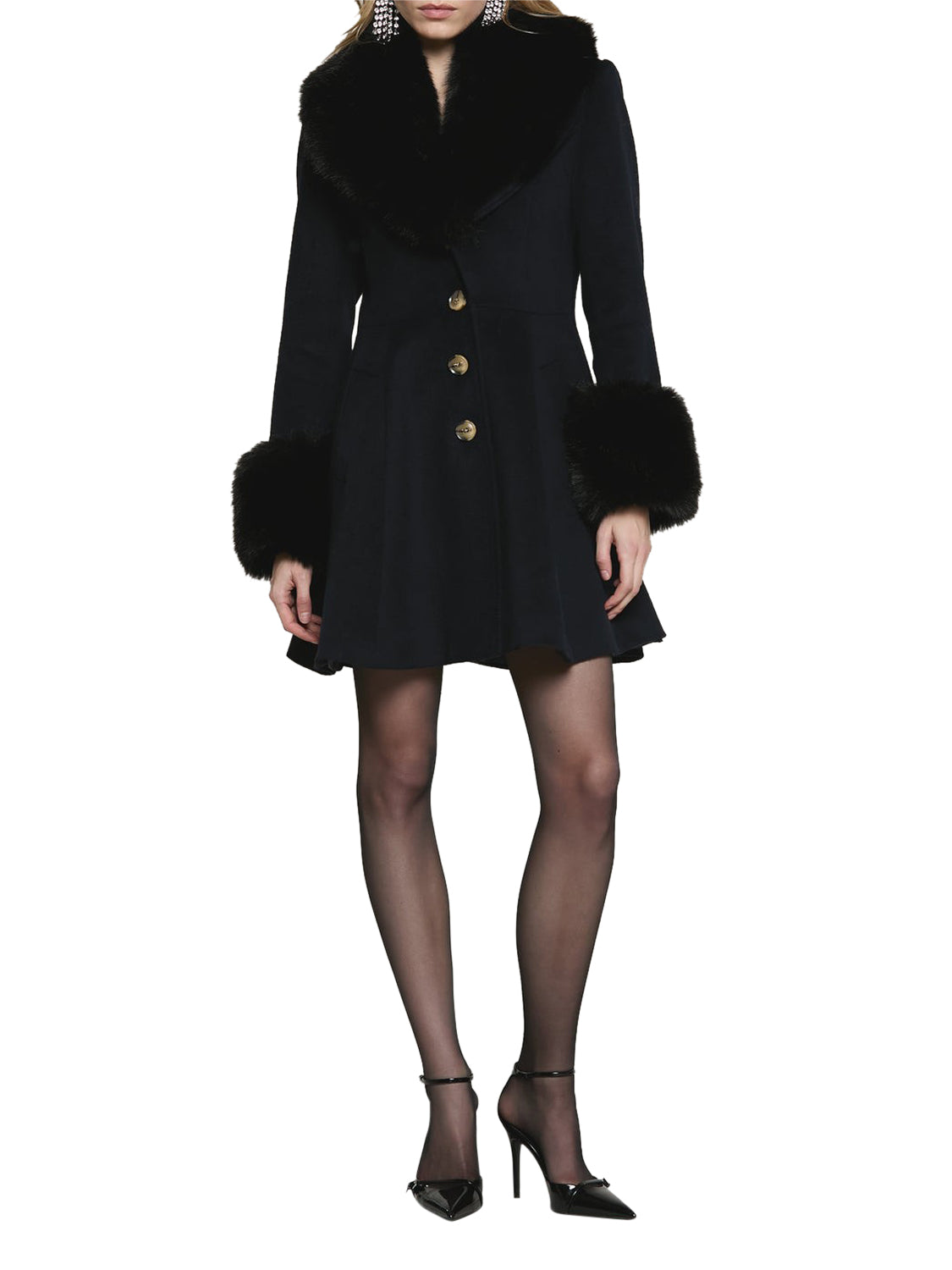 RELISH Cappotto Park Relish Nero BLACK