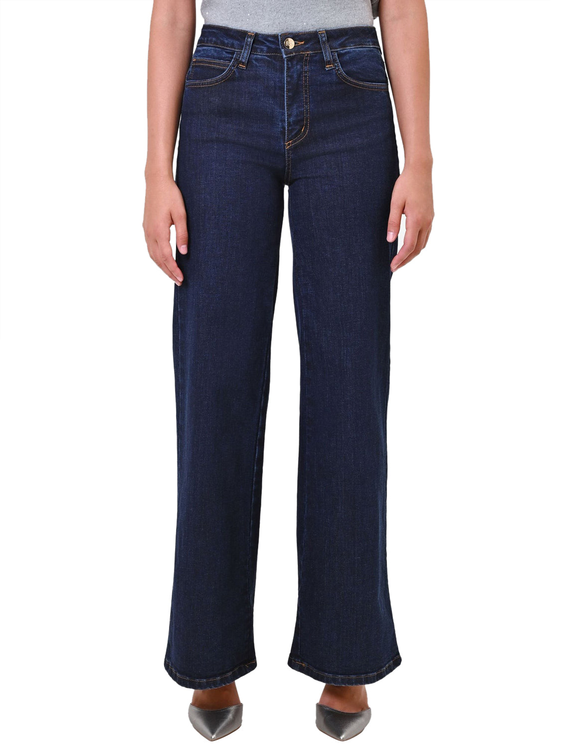 RINASCIMENTO Jeans A Palazzo Giorgia Rinascimento Denim BLU NAVY