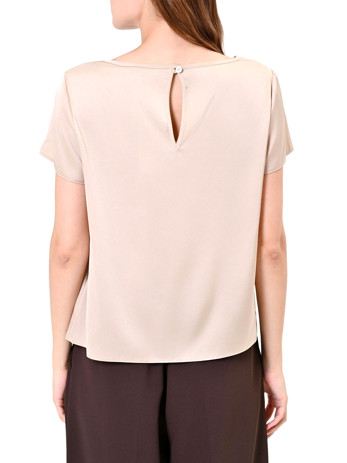 RINASCIMENTO Blusa Rinascimento In Tinta Unita Tortora Beige Tortora Beige