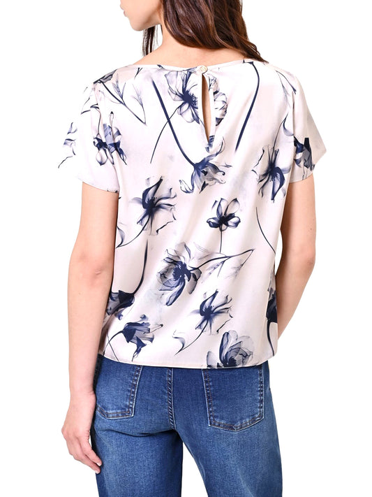 RINASCIMENTO Blusa Rinascimento Con Stampa Floreale Blu BLU NAVY