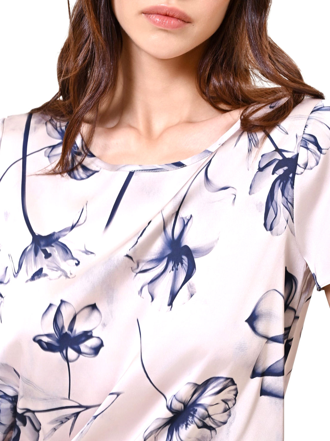 RINASCIMENTO Blusa Rinascimento Con Stampa Floreale Blu BLU NAVY