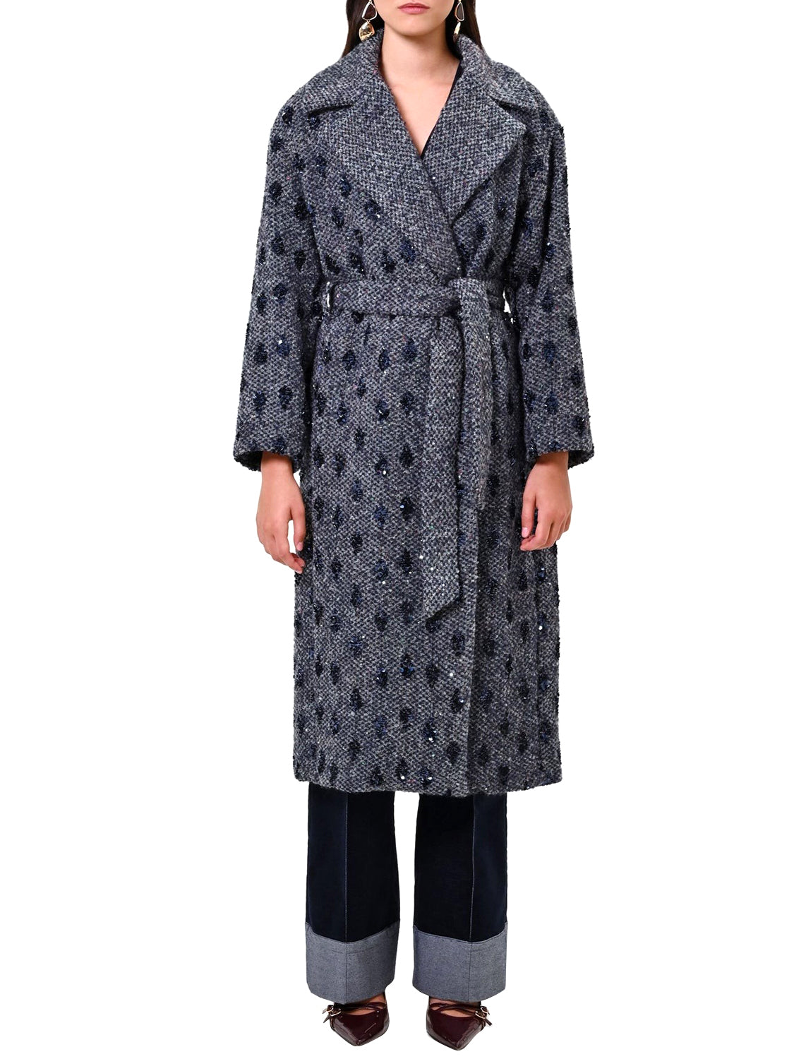 RINASCIMENTO Cappotto Rinascimento A Vestaglia Blu Navy BLU NAVY