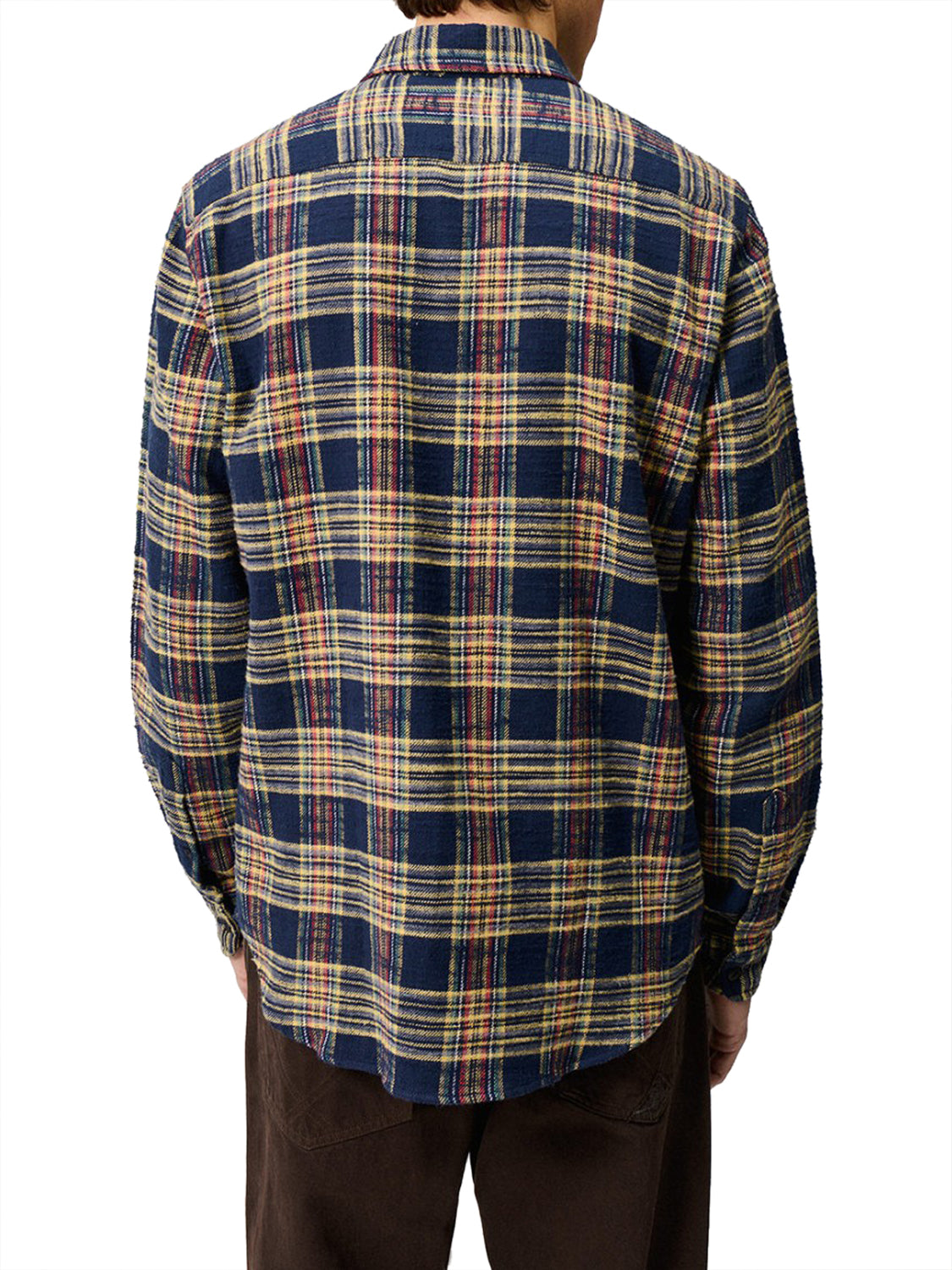 ROY ROGERS Camicia Roy Rogers Work In Flanella A Quadri Blu Giallo Blue/Yellow