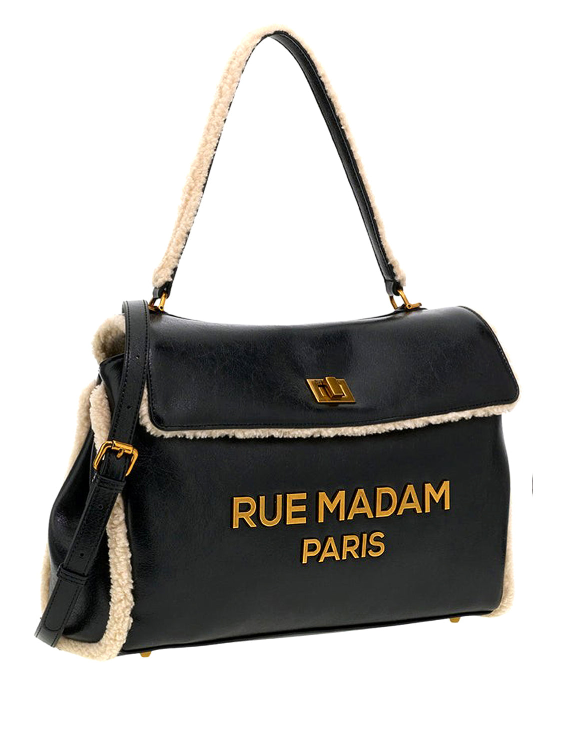 RUE MADAM Borsa a spalla Les Jours XL Hiver Rue Madam Nero BLACK