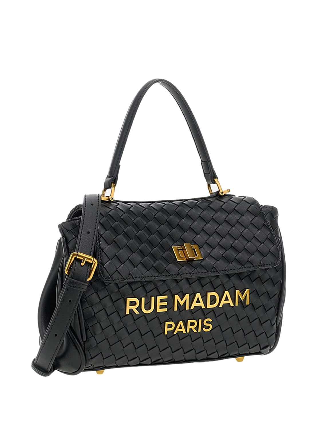 RUE MADAM Borsa A Mano Rue Madam Motivo Les Jours Xs Motif Nero BLACK