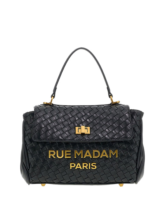 RUE MADAM Borsa A Mano Rue Madam Motivo Les Jours Xs Motif Nero BLACK
