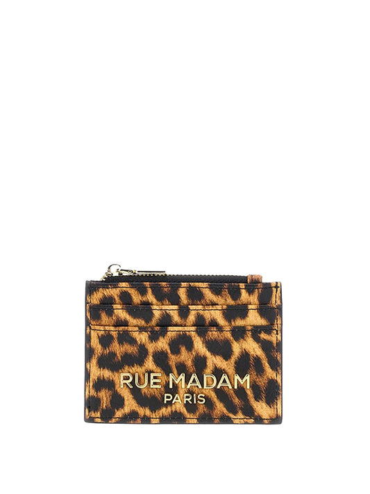 RUE MADAM Rue Madam Porta Carte Stampa Leopard LEOPARD