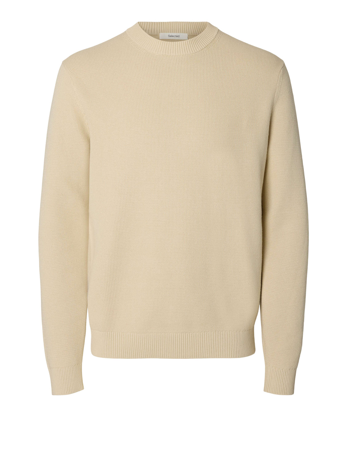 SELECTED Maglione Selected Slmdane Ls Knit Structure Crew Neck Noos GREY