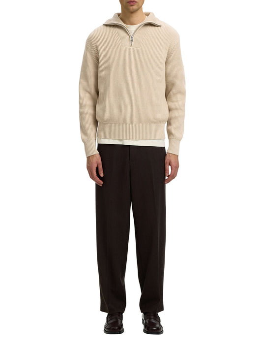 SELECTED Maglione Slmdry Ls Knit - Grigio GREY