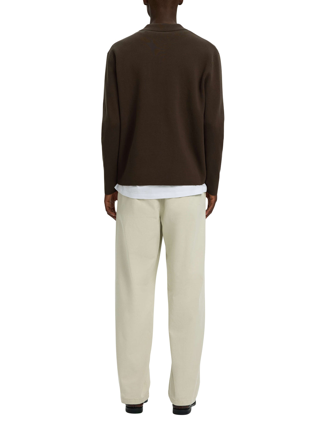 SELECTED Selected Cardigan Slmmike Light Polo - Marrone BROWN