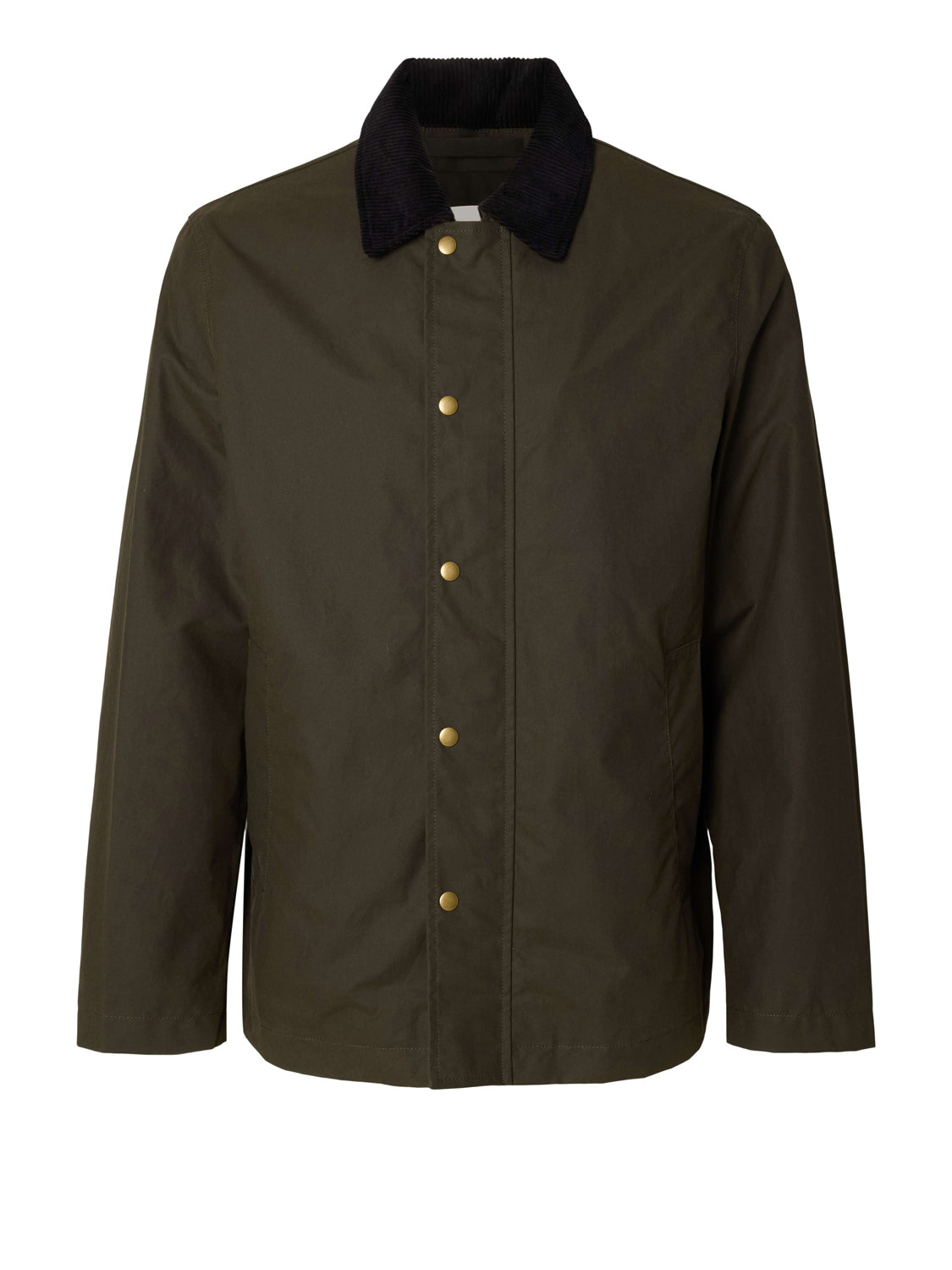 SELECTED Selected Giubbotto Slmwalter Waxed Cotton 2.0 - Verde GREEN