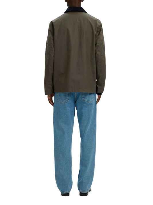 SELECTED Selected Giubbotto Slmwalter Waxed Cotton 2.0 - Verde GREEN