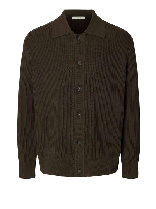 SELECTED Cardigan Slmdry Selected Marrone BROWN