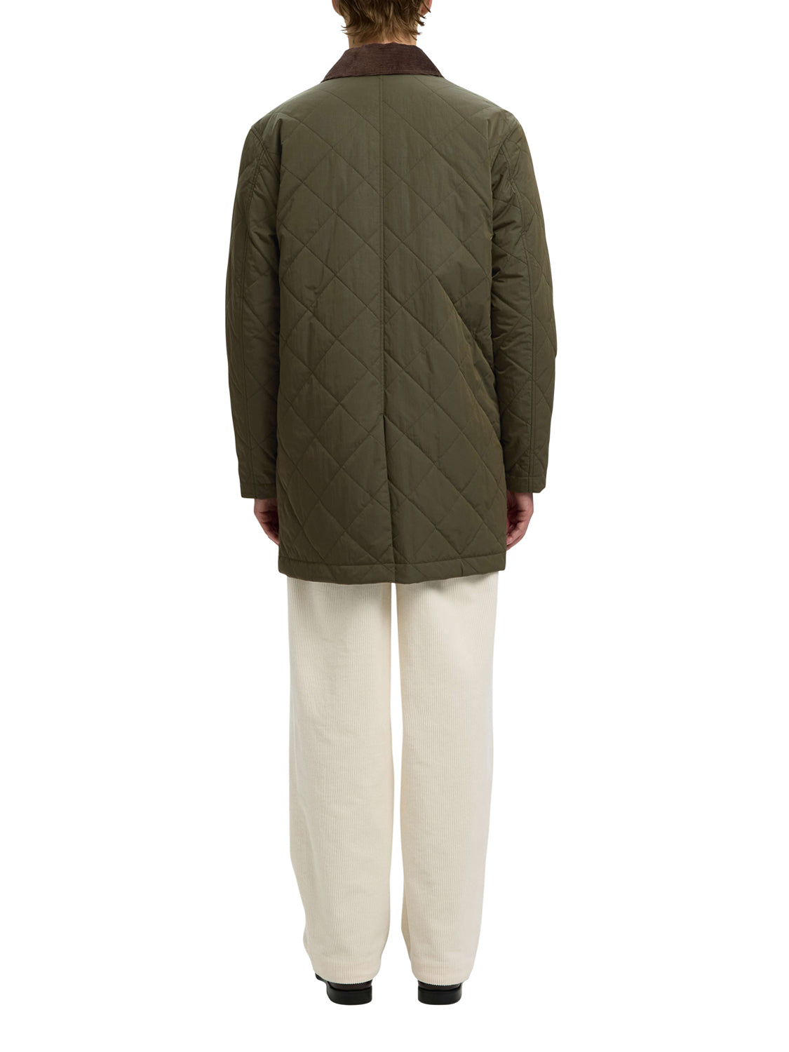 SELECTED Cappotto Selected Slmnigel Quilted Duffel Coat - Verde GREEN