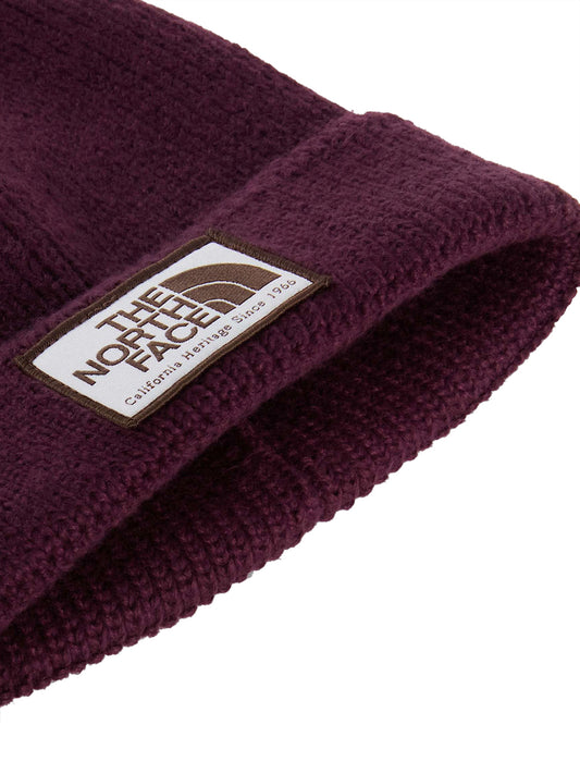 THE NORTH FACE The North Face Berretto con risvolto e logo box TNF Bordeaux Bordeau