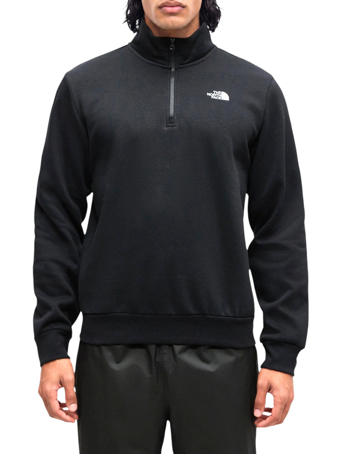THE NORTH FACE Felpa Evolution Simple Dome Regular con cerniera a 1/4 Nero Nero