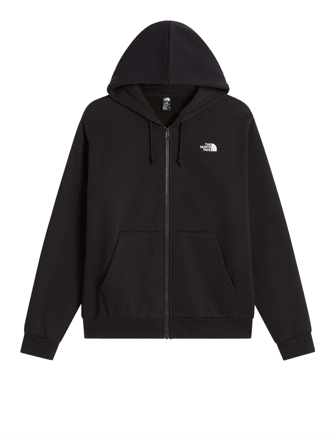 THE NORTH FACE Felpa con cappuccio e cerniera integrale Evolution Simple Dome Regular Nero Nero