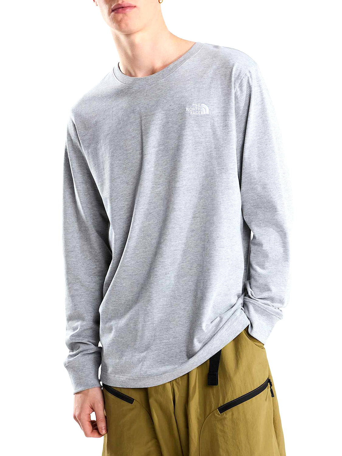 THE NORTH FACE T-shirt a maniche lunghe Evolution Simple Dome Regular Grigio Grigio