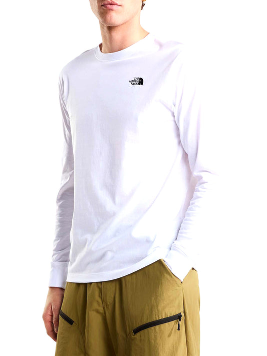 THE NORTH FACE T-shirt a maniche lunghe Evolution Simple Dome Regular Bianco Bianco