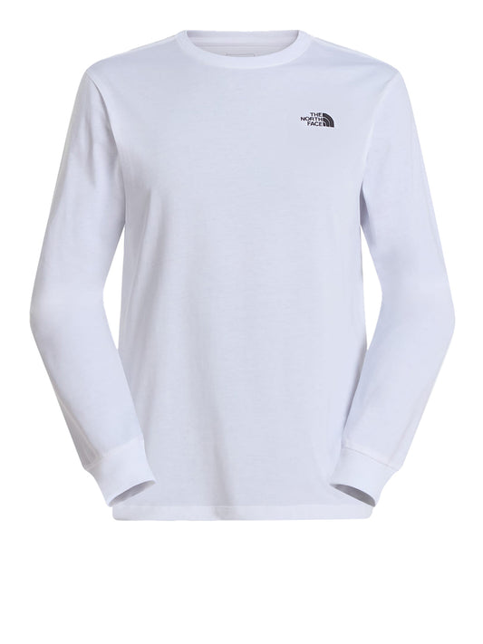 THE NORTH FACE T-shirt a maniche lunghe Evolution Simple Dome Regular Bianco Bianco