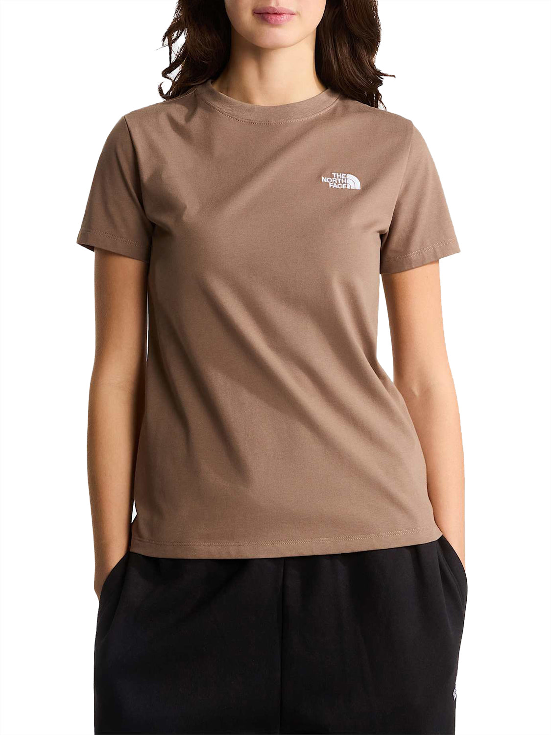THE NORTH FACE T-shirt The Noth Face Evolution Simple Dome Slim Marrone Marrone