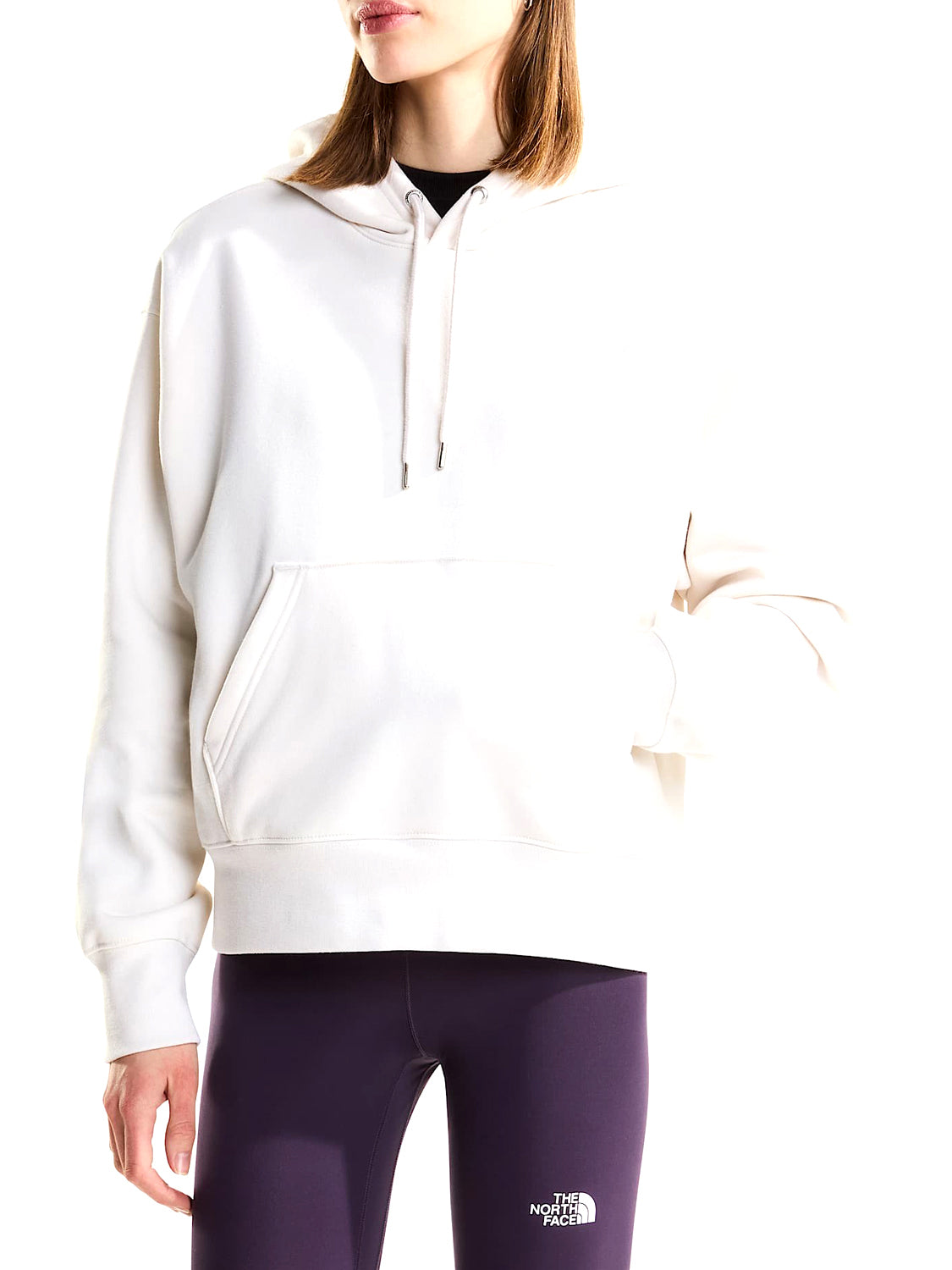 THE NORTH FACE Felpa con cappuccio oversize TNF Essential Simple Dome Boxy Bianco Bianco