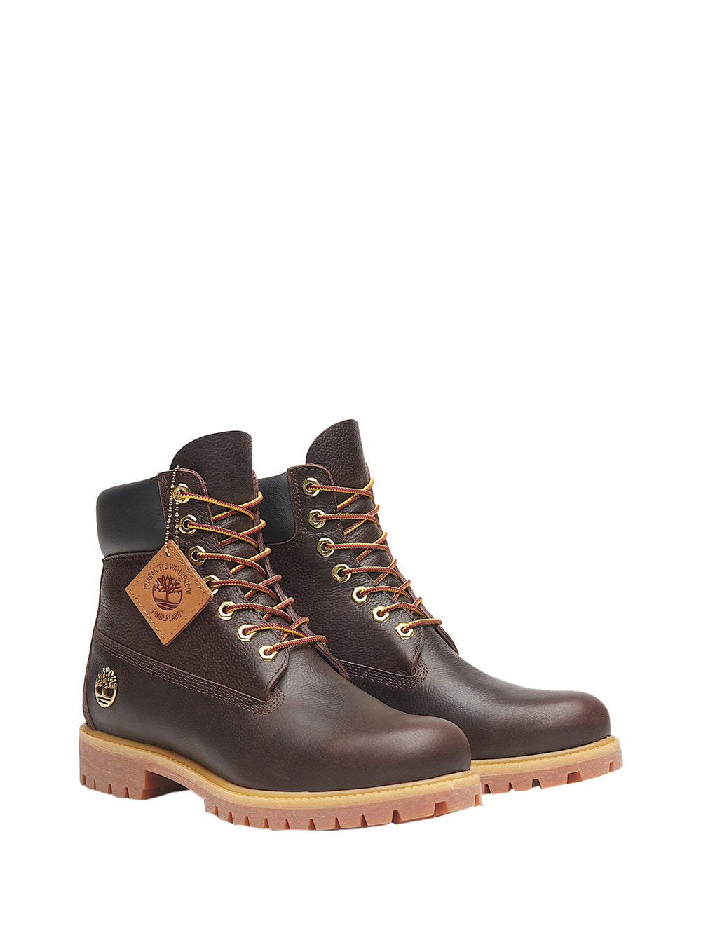 TIMBERLAND Polacchino Impermeabile Timberland Premium 6-Inch da Uomo in marrone scuro/colore nero Dark Brown