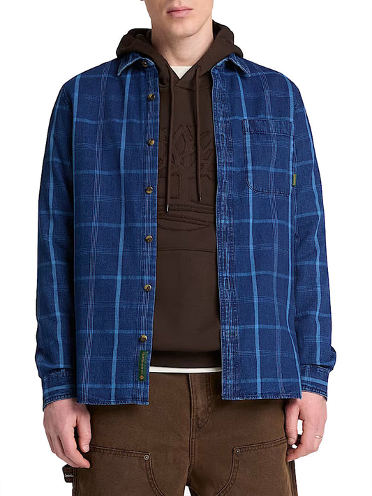 TIMBERLAND Camicia Casual Timberland Indigo Check - Blu Medium blue