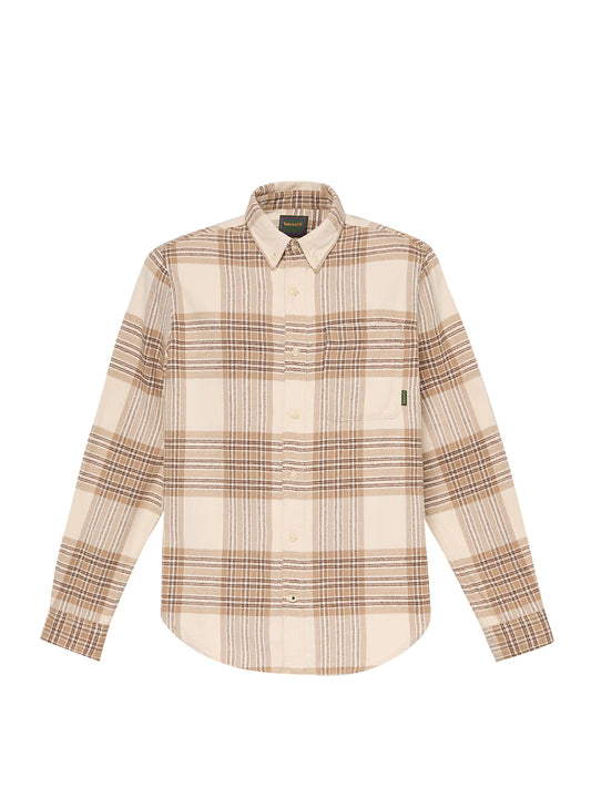 TIMBERLAND Camicia Casual Timberland A Quadri Indigo Beige Light Beige