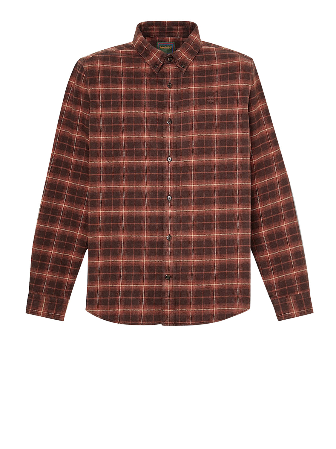 TIMBERLAND Camicia Vestibilità regular a Quadri in Flanella Marrone Medium Brown