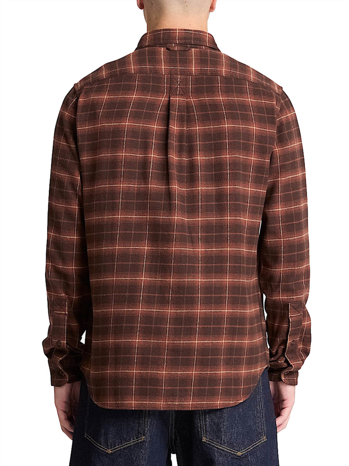 TIMBERLAND Camicia Vestibilità regular a Quadri in Flanella Marrone Medium Brown