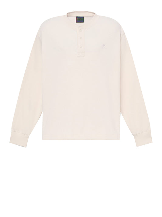 TIMBERLAND Polo Timberland a Maniche Lunghe a Nido d'Ape Wharf River Beige Light Beige