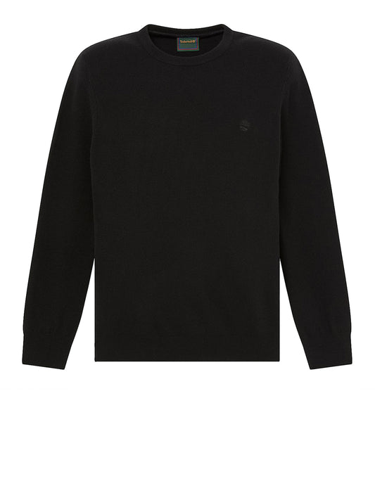 TIMBERLAND Maglione Timberland Girocollo in Lana Merino Cohas Brook Nero BLACK