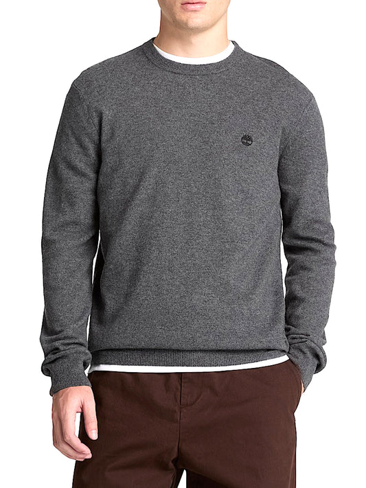 TIMBERLAND Timberland Maglione Girocollo in Lana Merino Cohas Brook Grigio Medium Grey