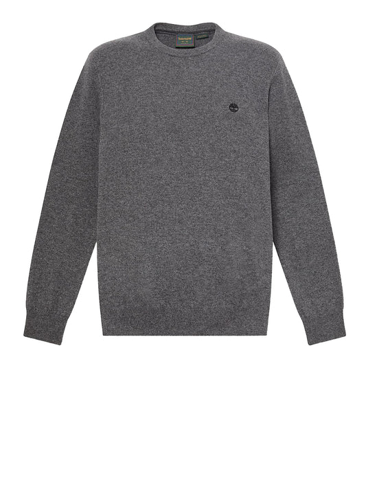 TIMBERLAND Timberland Maglione Girocollo in Lana Merino Cohas Brook Grigio Medium Grey
