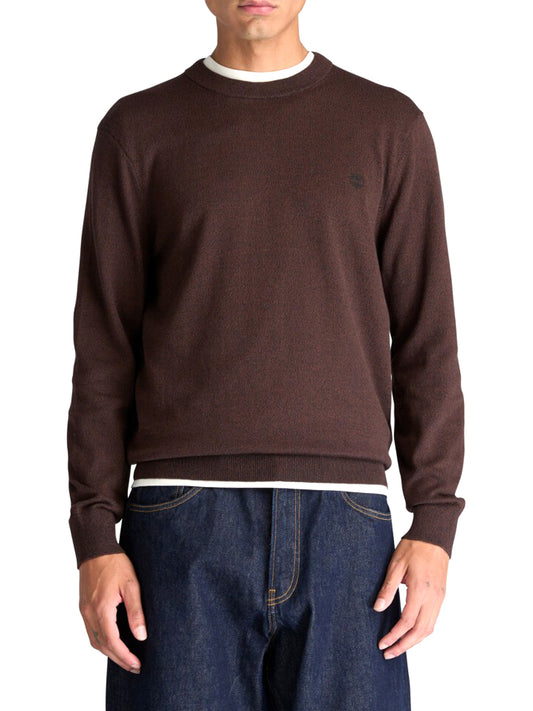 TIMBERLAND Maglione Girocollo Williams River Timberland - Marrone Scuro Dark Brown