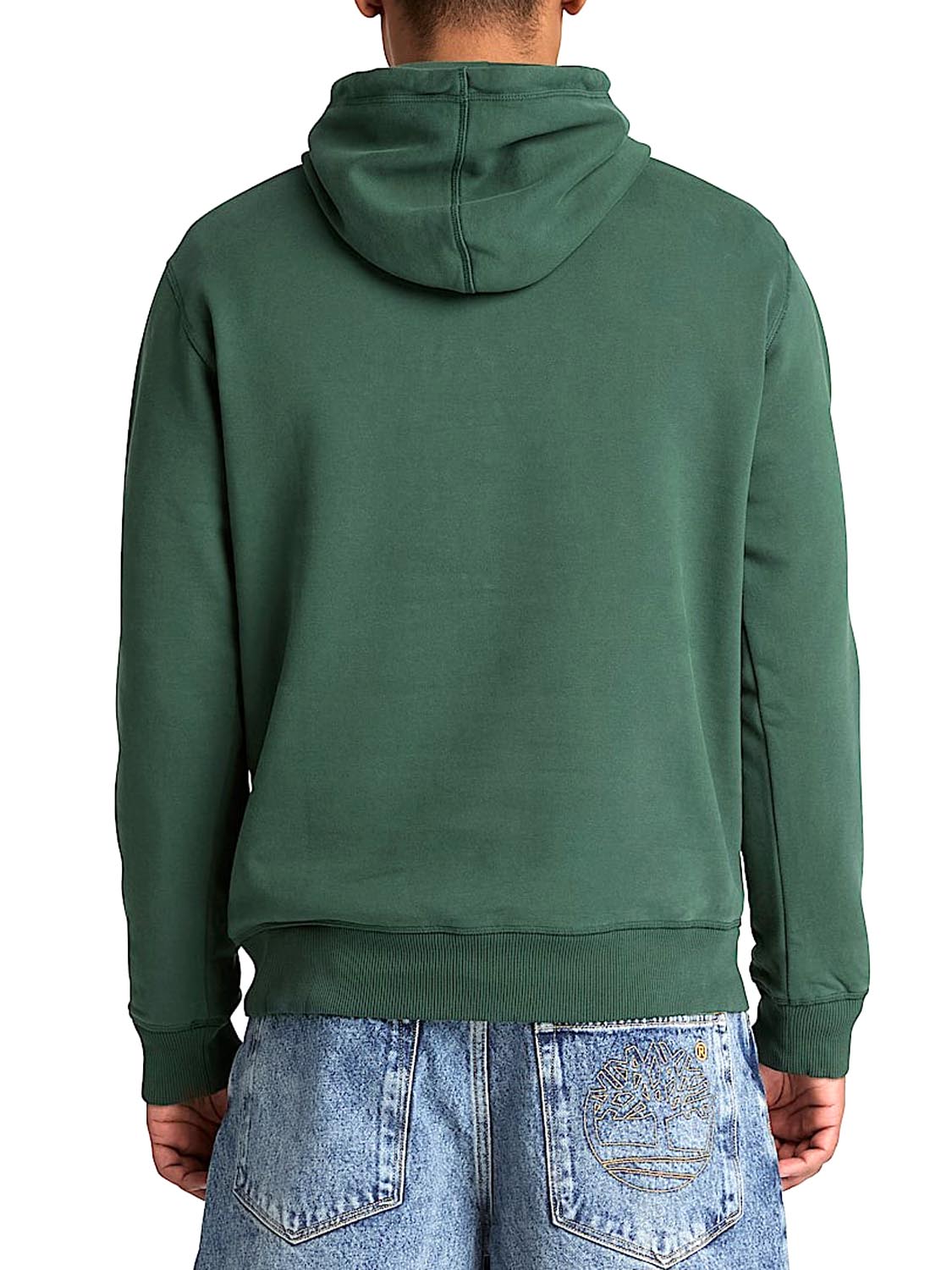 TIMBERLAND Felpa Timberland con Logo Established 1973 Ricamato Verde Scuro Dark green
