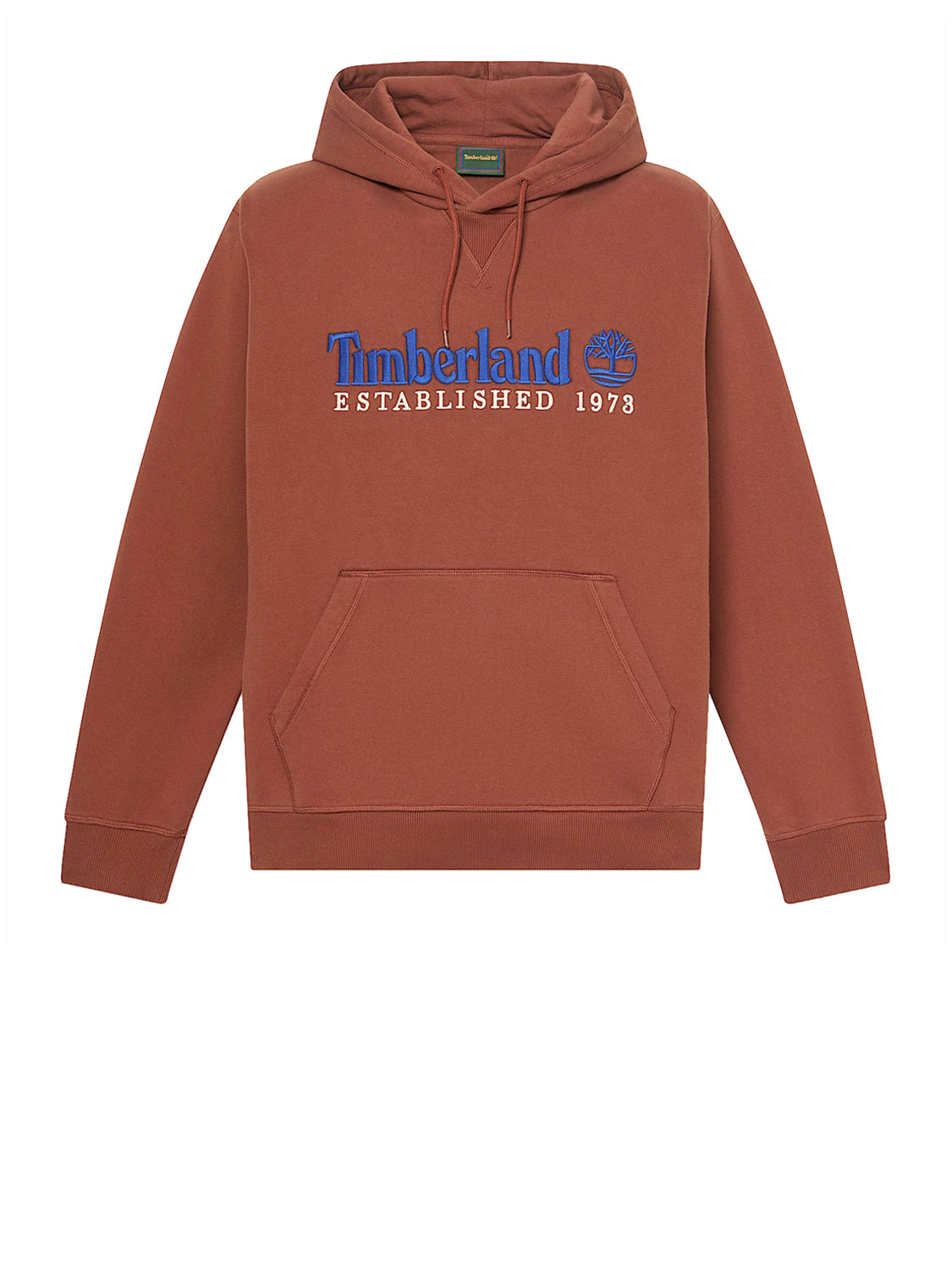 TIMBERLAND Felpa Timberland con Logo Established 1973 Ricamato Brown Medium Brown