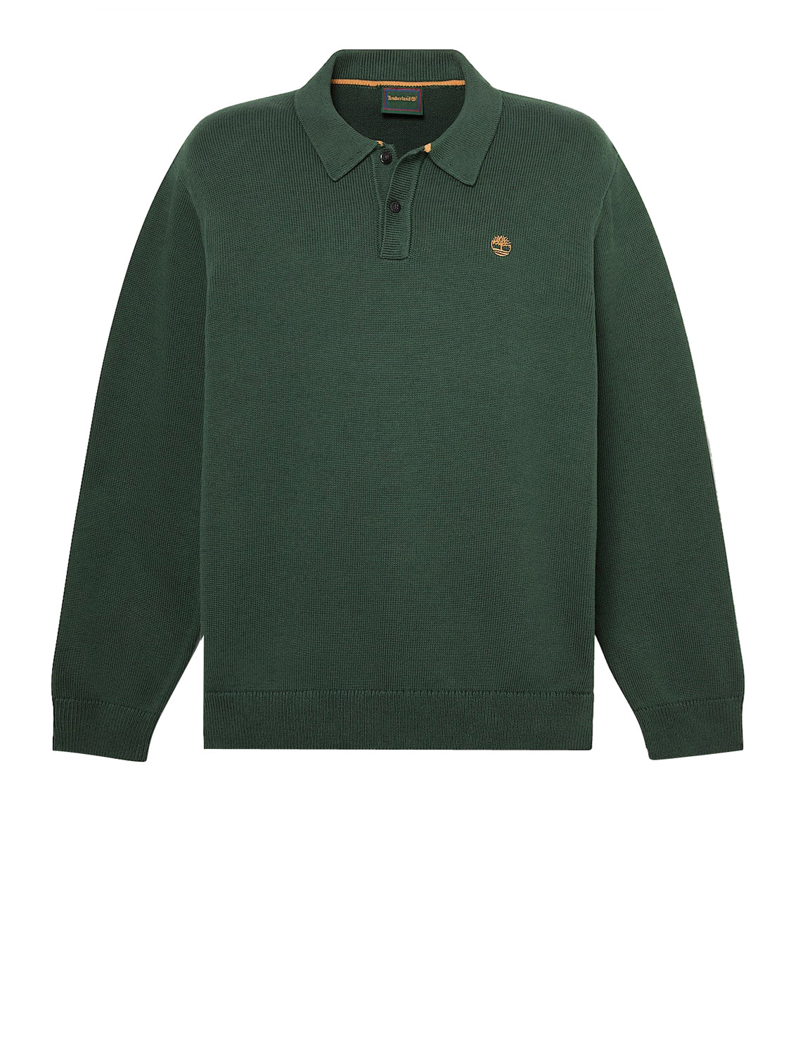 TIMBERLAND Maglione Timberland Stile Polo in Cotone Williams River Verde Dark green