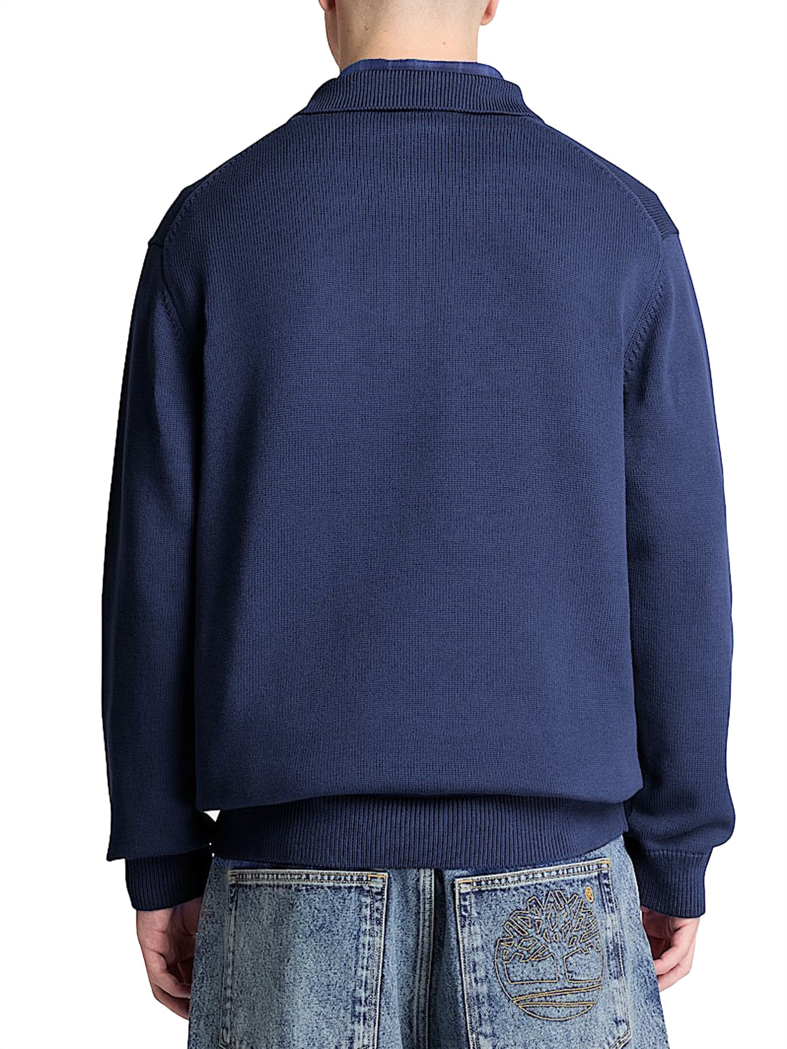 TIMBERLAND Maglione Timberland Stile Polo in Cotone Williams River Navy DARK BLUE