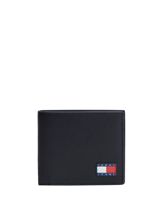TOMMY HILFIGER 1USCITA Tommy Hilfiger Portafoglio Heritage Con Pelle - Nero BLACK
