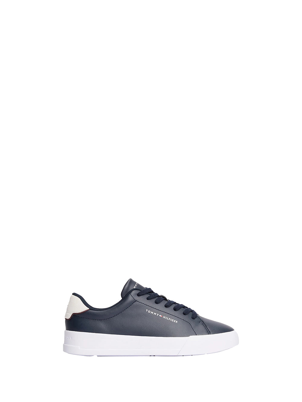 TOMMY HILFIGER 1USCITA Tommy Hilfiger Th Court Lth Detail Sneakers Uomo Desert Sky - Multicolore Navy Blue