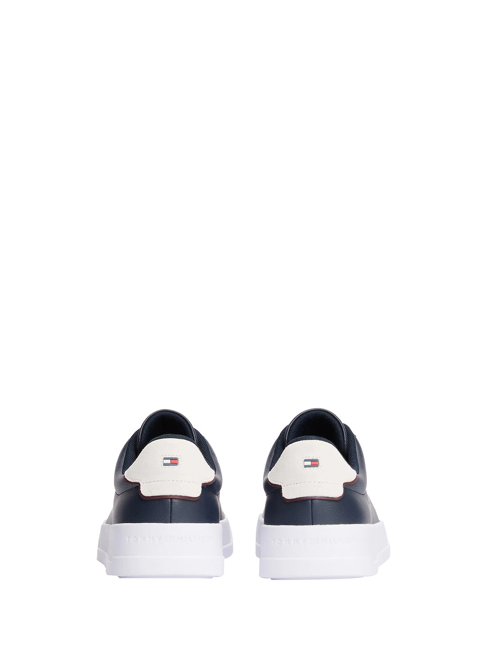 TOMMY HILFIGER 1USCITA Tommy Hilfiger Th Court Lth Detail Sneakers Uomo Desert Sky - Multicolore Navy Blue