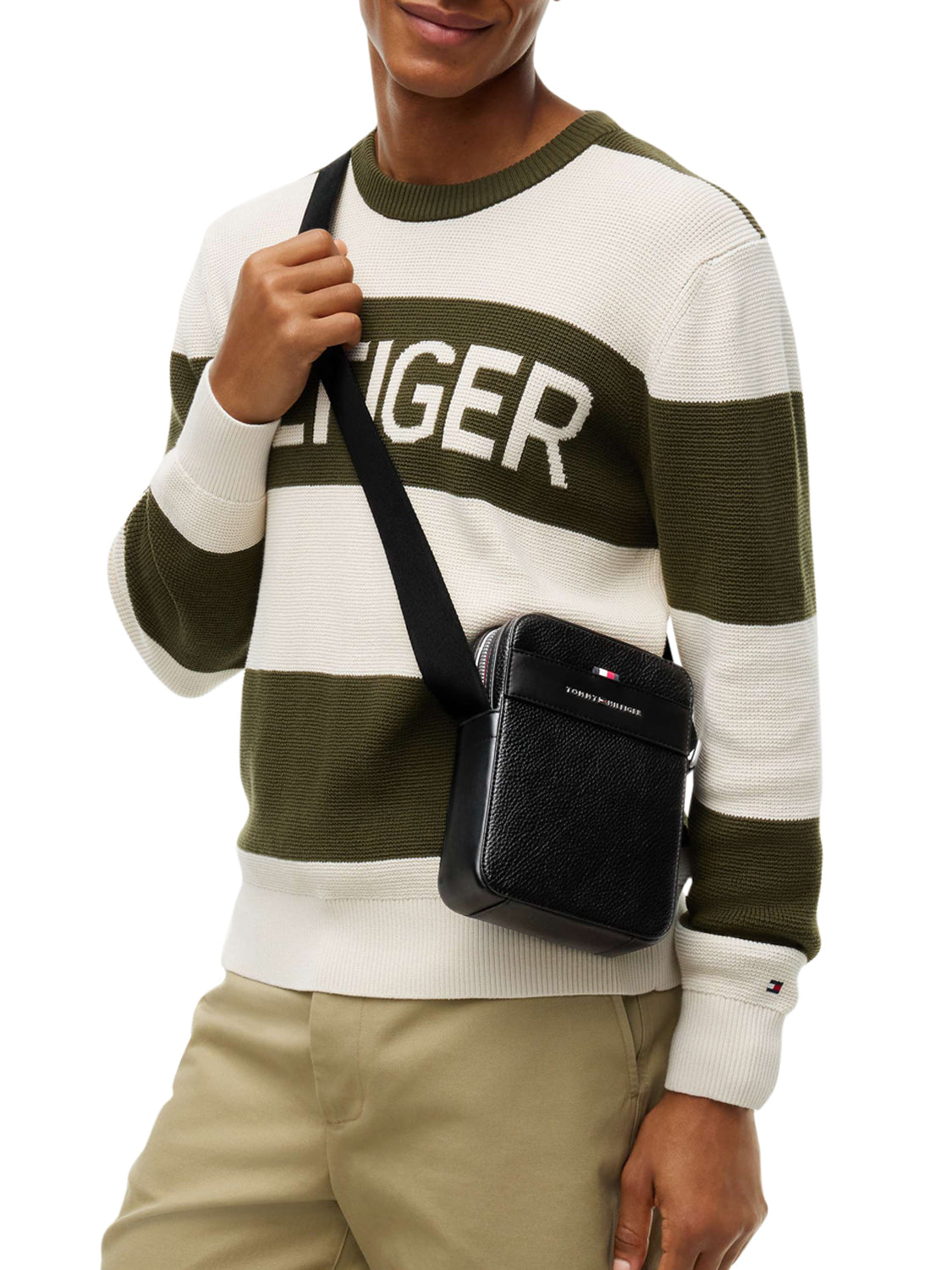 TOMMY HILFIGER 2USCITA Tommy Hilfiger Borsa a Tracolla Uomo Black - Nero BLACK