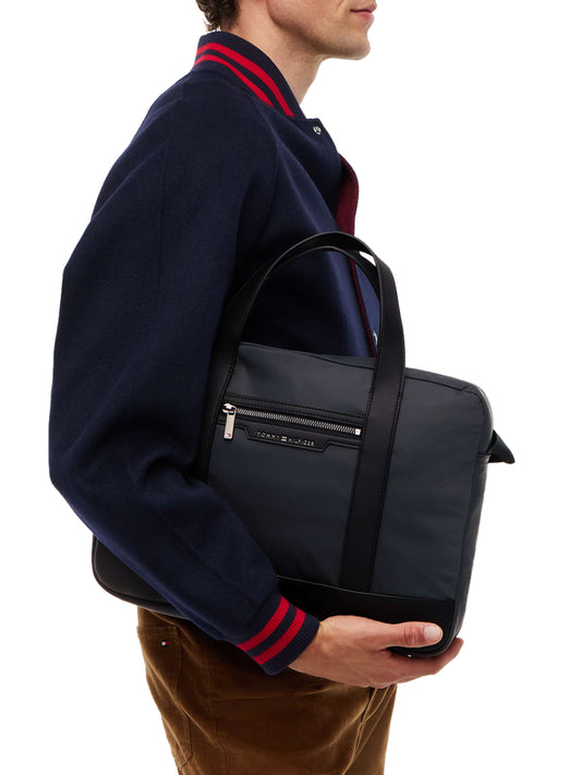 TOMMY HILFIGER 2USCITA Tommy Hilfiger Borsa a Mano Uomo Black - Nero BLACK