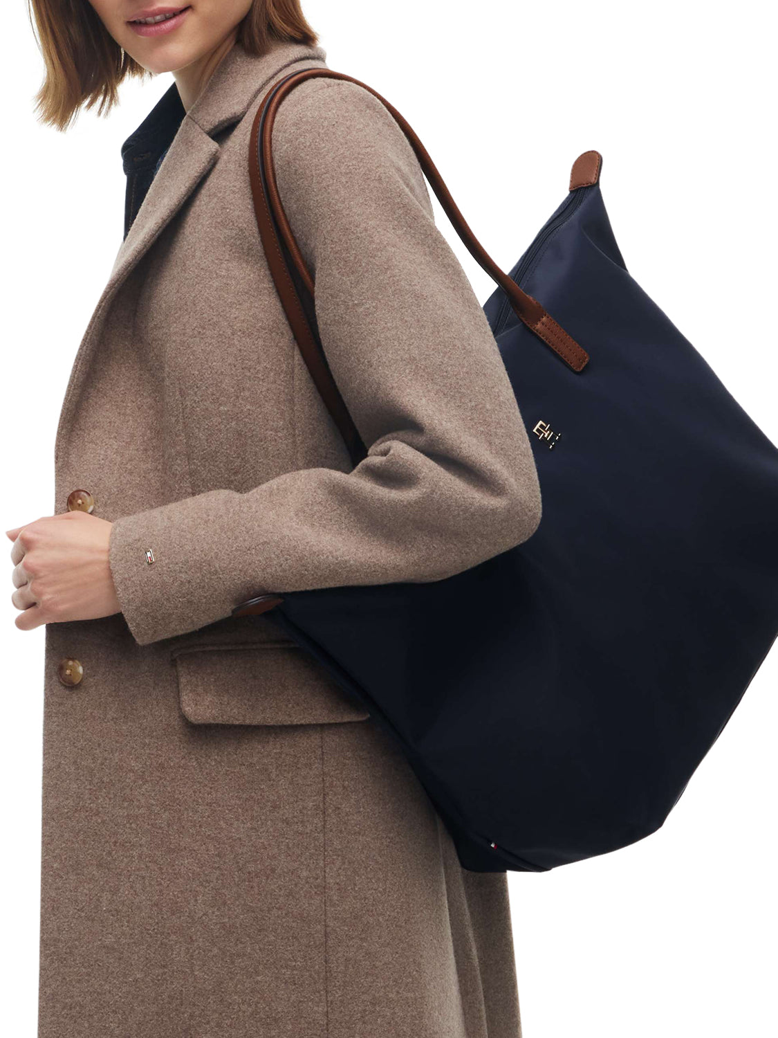 TOMMY HILFIGER 2USCITA Tommy Hilfiger Borsa a Mano Donna Space Blue - Blu Space Blue