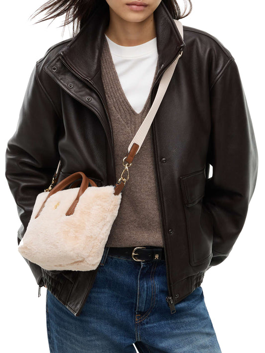 TOMMY HILFIGER 2USCITA Tommy Hilfiger Borsa a Mano Donna Beige Beige