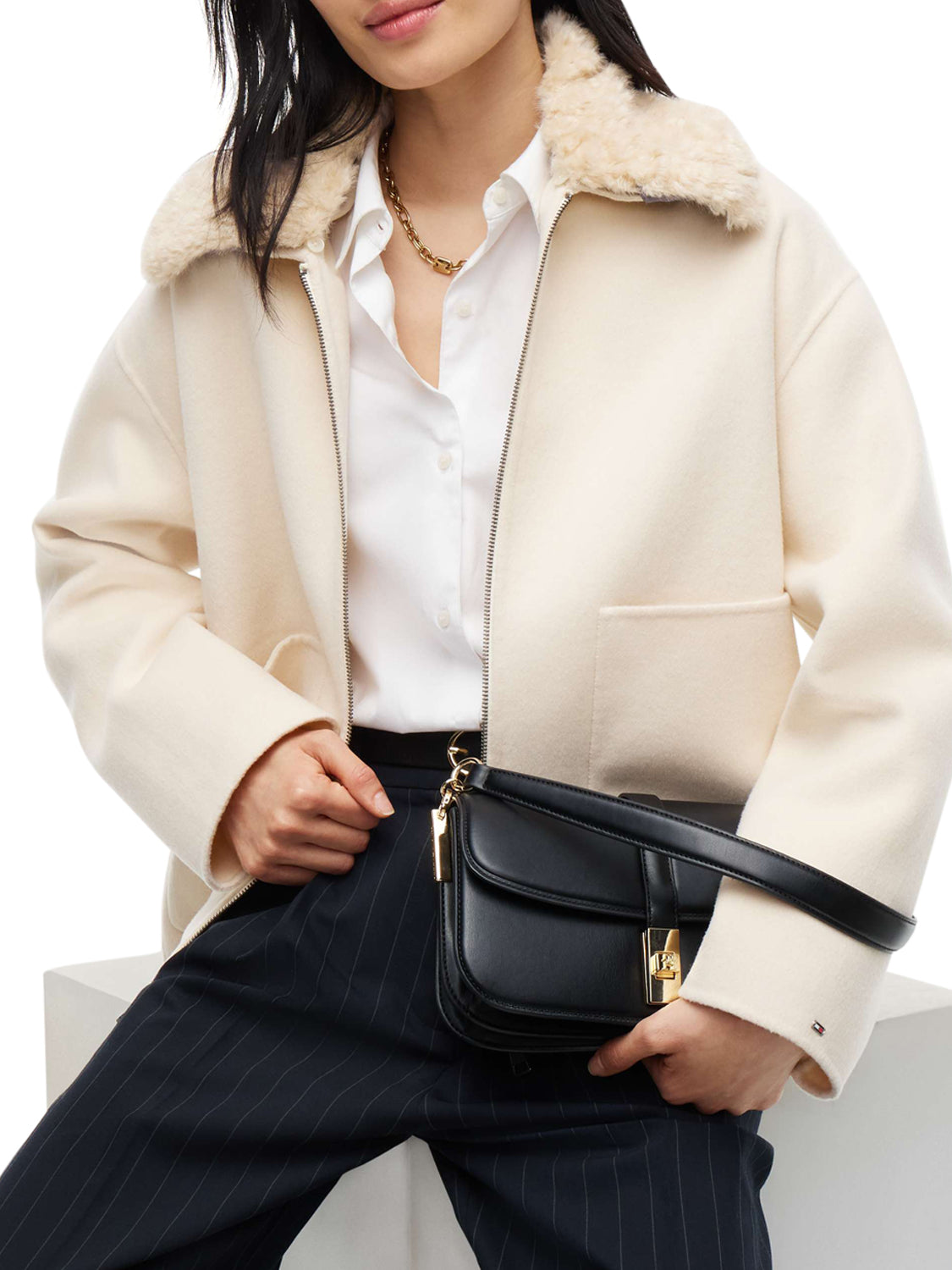 TOMMY HILFIGER 2USCITA Tommy Hilfiger Borsa a Tracolla Donna Black - Nero BLACK