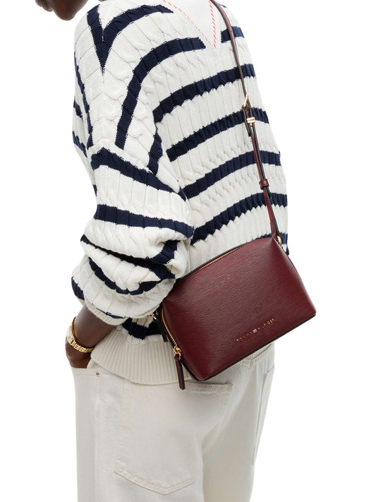 TOMMY HILFIGER 2USCITA Tommy Hilfiger Borsa a Tracolla Donna Oxblood - Rosso OXBLOOD